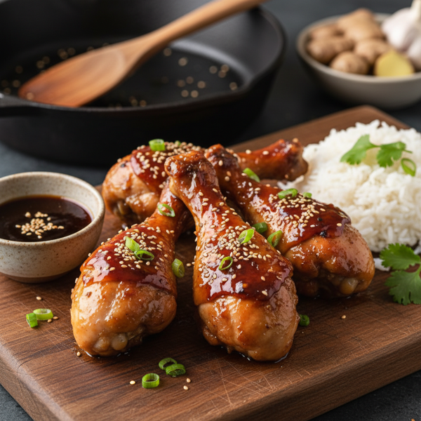 Savory Teriyaki Chicken Drumsticks recipe