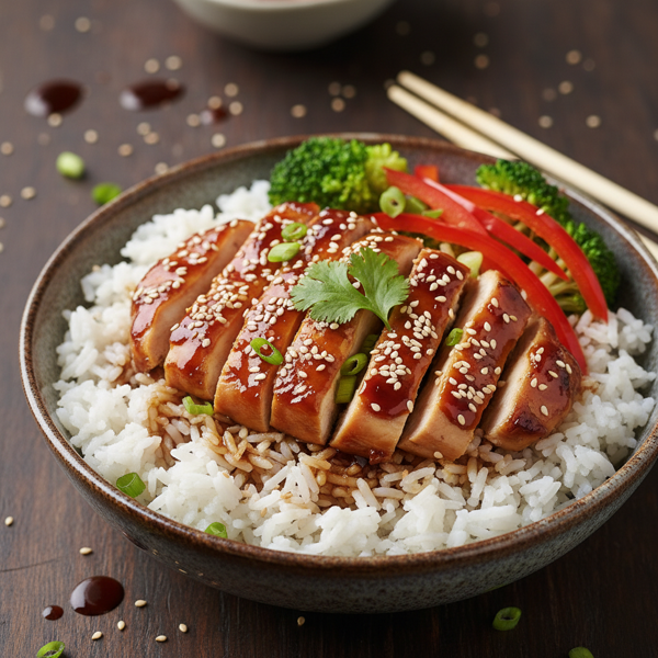 Savory Teriyaki Chicken Rice Bowl recipe