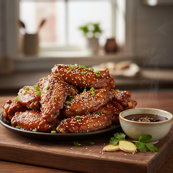 Savory Teriyaki Chicken Wings recipe