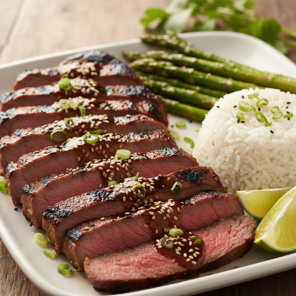 Savory Teriyaki Flank Steak recipe
