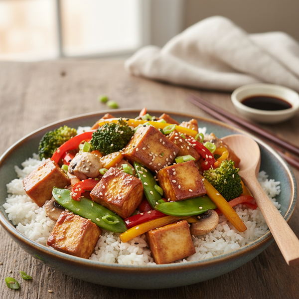 Savory Teriyaki Tofu Stir-Fry recipe