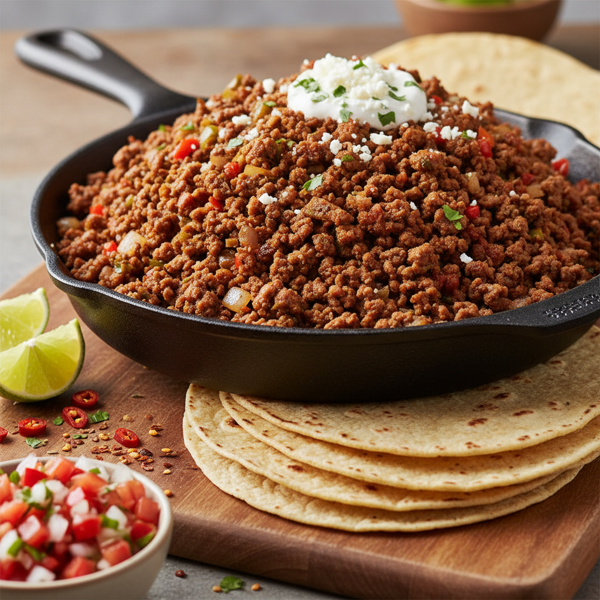 Savory Tex-Mex Beef Taco Filling recipe