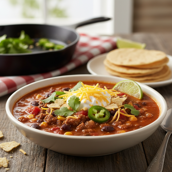 Savory Texas Taco Soup recipe