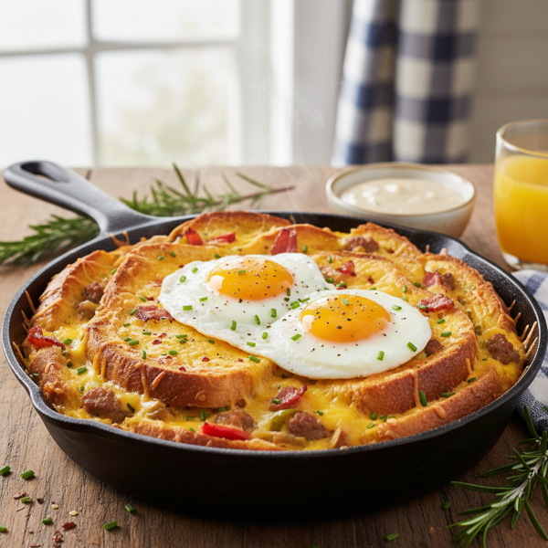 Savory Texas Toast Breakfast Bake recipe