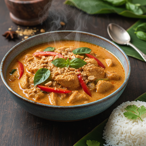 Savory Thai Panang Chicken Curry recipe