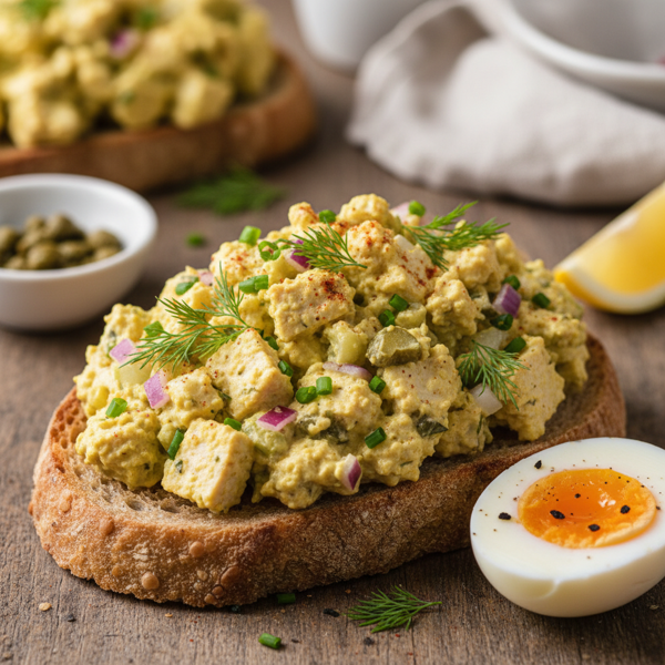 Savory Tofu Egg Salad Delight recipe