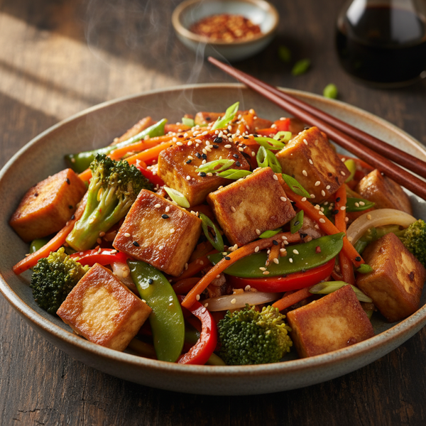 Savory Tofu and Vegetable Stir-Fry with Oyster Sauce recipe