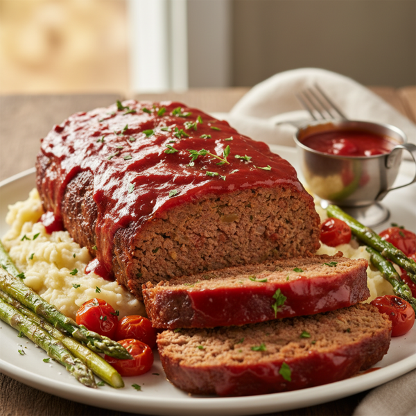 Savory Tomato-Glazed Meatloaf recipe