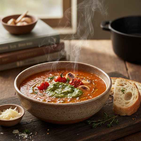 Savory Tomato Broth recipe