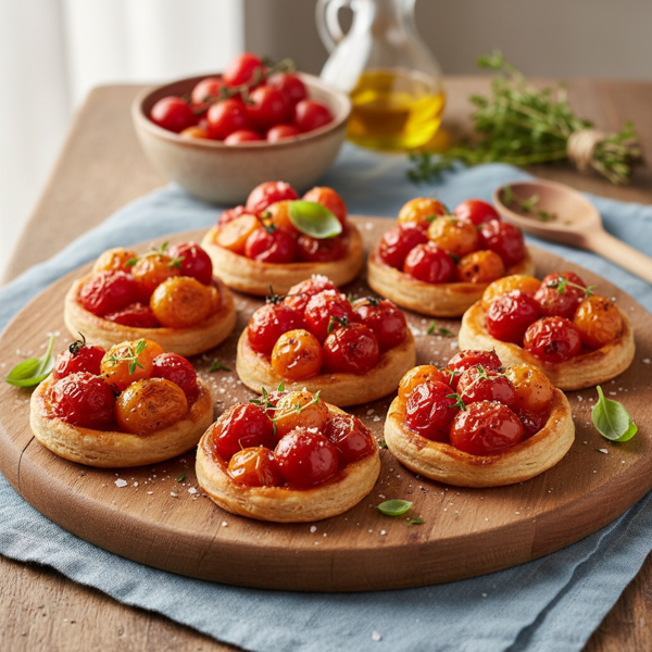 Savory Tomato Tarte Tatin Bites recipe