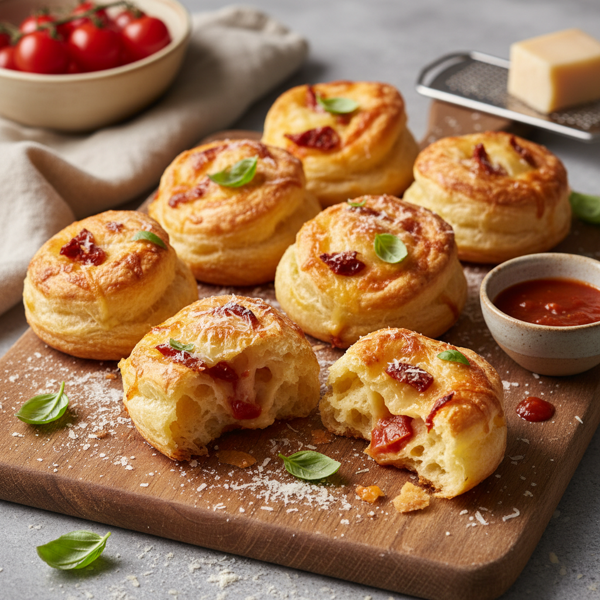 Savory Tomato & Parmesan Puffs recipe