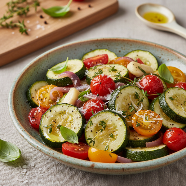 Savory Tomato and Zucchini Medley recipe