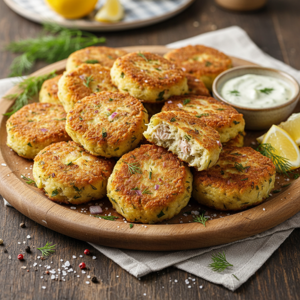 Savory Tuna-Potato Fritters recipe