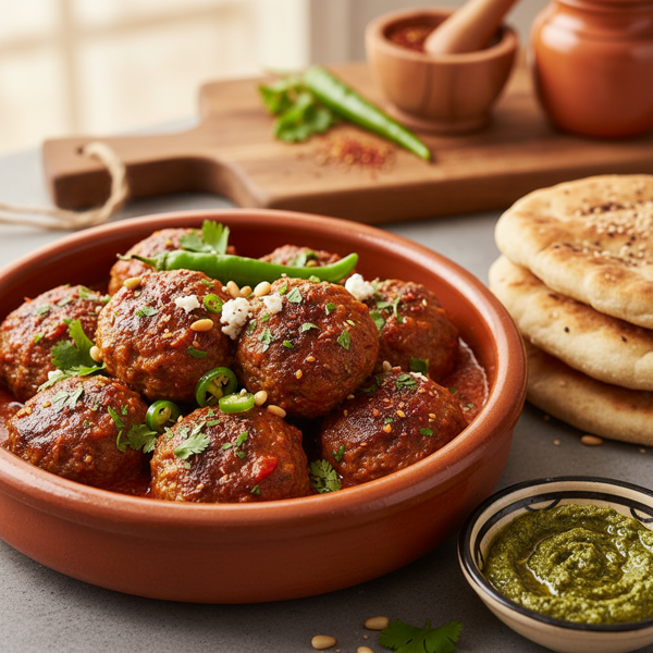 Savory Tunisian Spiced Meatballs recipe