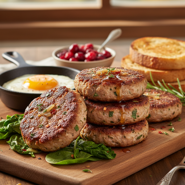 Savory Turkey Breakfast Sausage Patties recipe