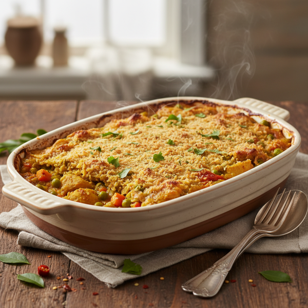 Savory Turkey Curry Casserole recipe