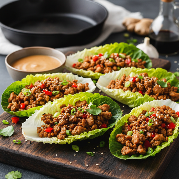 Savory Turkey Lettuce Cups recipe