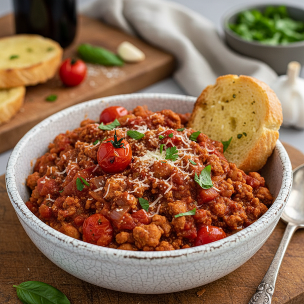 Savory Turkey Marinara Sauce recipe