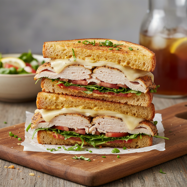 Savory Turkey & Provolone Delight Sandwich recipe
