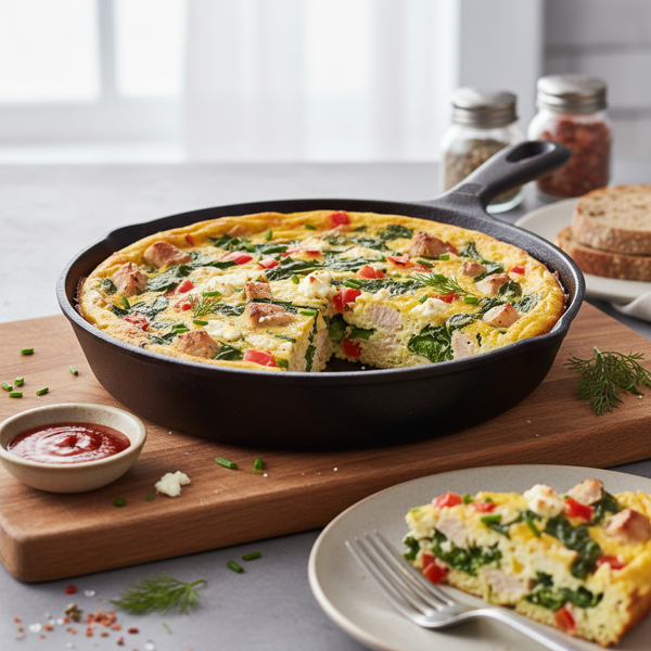 Savory Turkey & Spinach Egg White Delight recipe