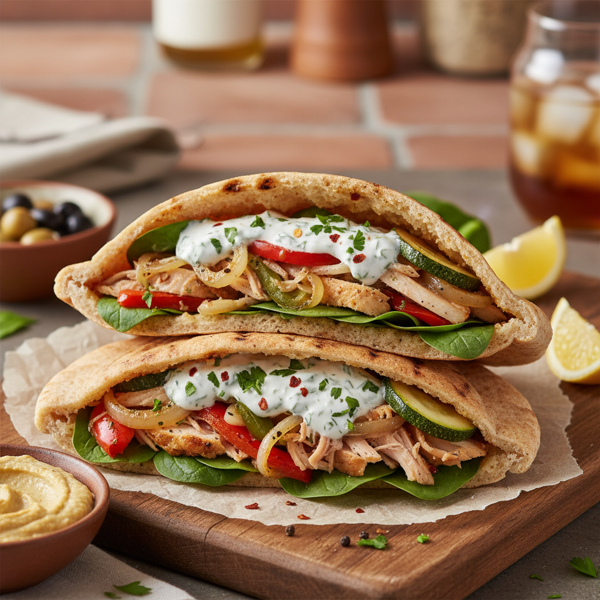 Savory Turkey & Veggie Pita Pocket Delight recipe