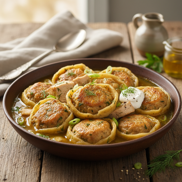 Savory Turkey and Herb Dumplings recipe