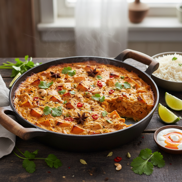 Savory Turkey and Sweet Potato Curry Bake recipe