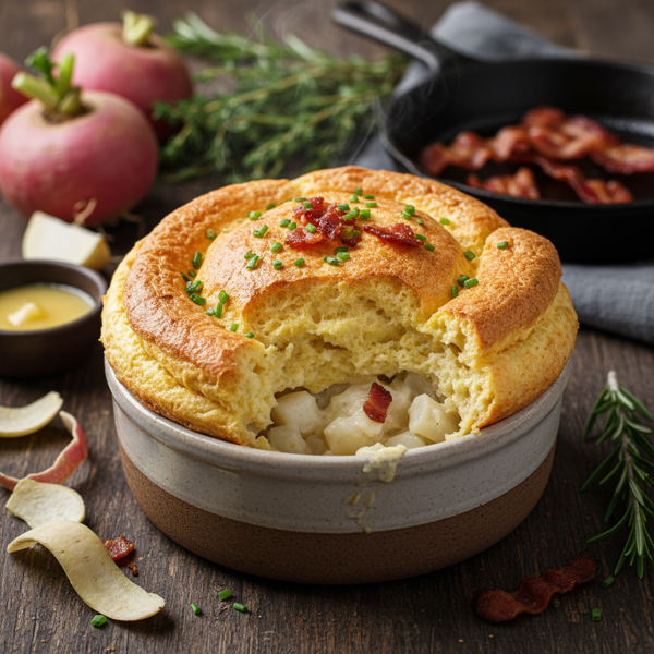 Savory Turnip Soufflé Delight recipe