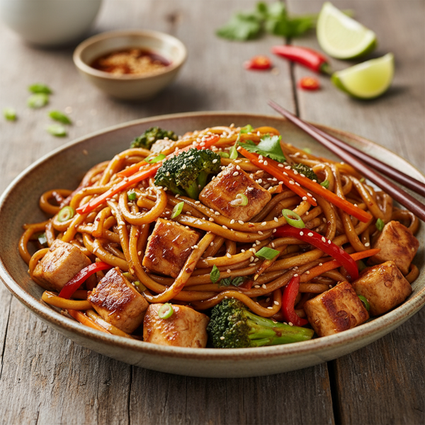 Savory Umami Chicken Stir-Fry Noodles recipe