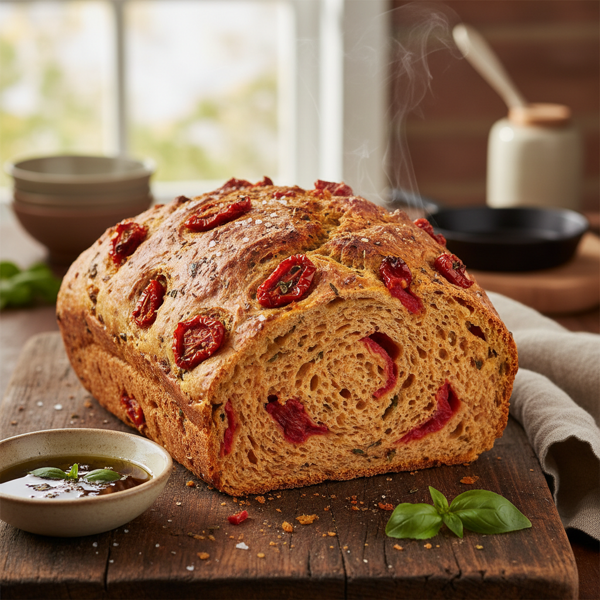 Savory V-8 Sun-Dried Tomato Bread recipe