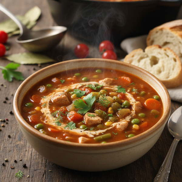 Savory V8 Chicken Veggie Delight Soup recipe