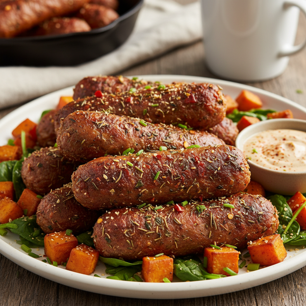 Savory Vegan Breakfast Links recipe