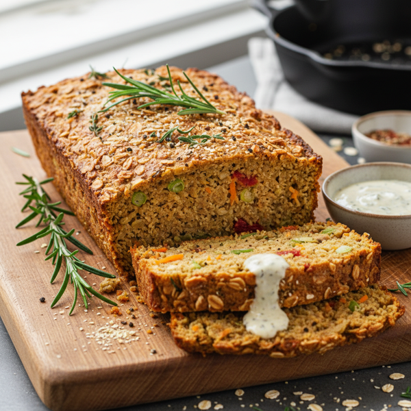Savory Vegan Oatmeal Loaf recipe