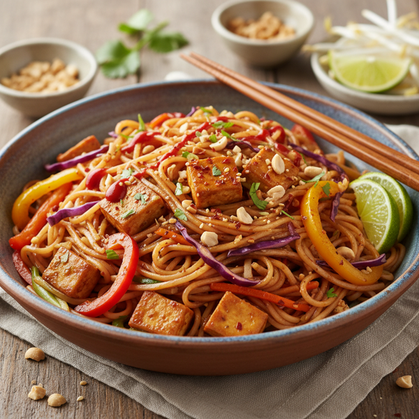 Savory Vegan Pad Thai Delight recipe