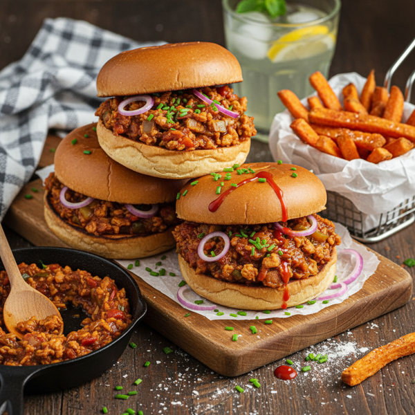Savory Vegan Sloppy Joes with TVP recipe