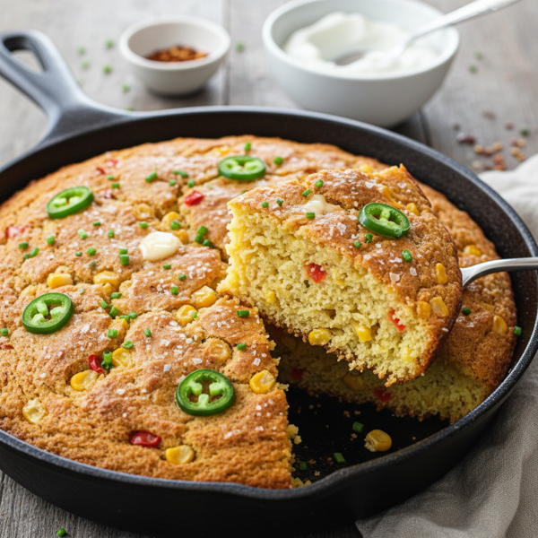 Savory Vegan Sweet Cornbread recipe