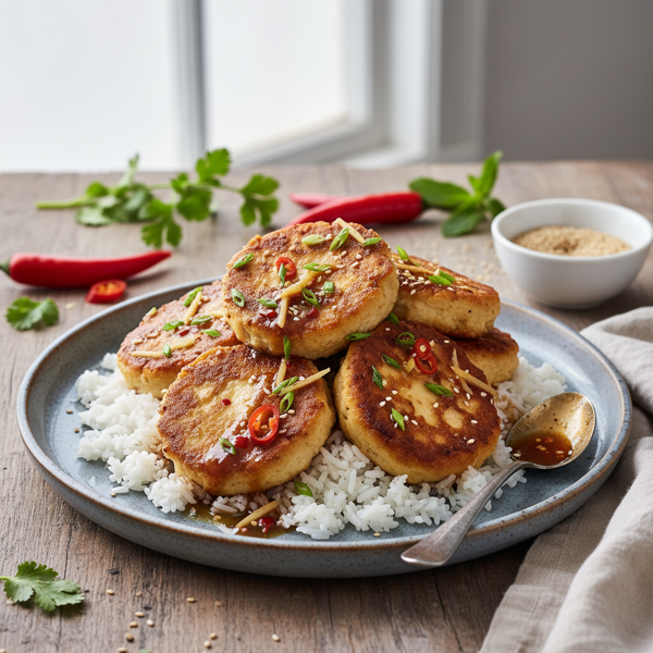 Savory Vegan Tofu Yung Delight recipe