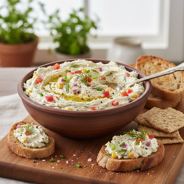 Savory Vegetable Cream Cheese Spread recipe