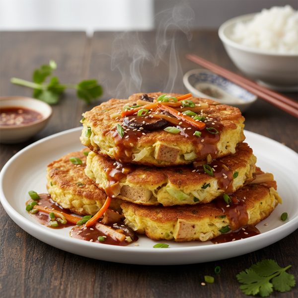 Savory Vegetable Egg Foo Young recipe