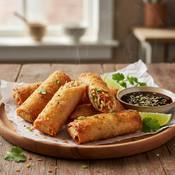Savory Vegetable Egg Rolls recipe