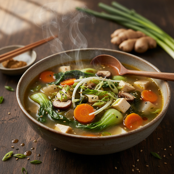Savory Vegetable Miso Soup recipe