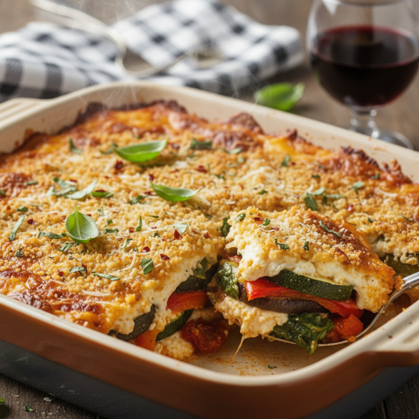 Savory Vegetable Parmigiana Bake recipe