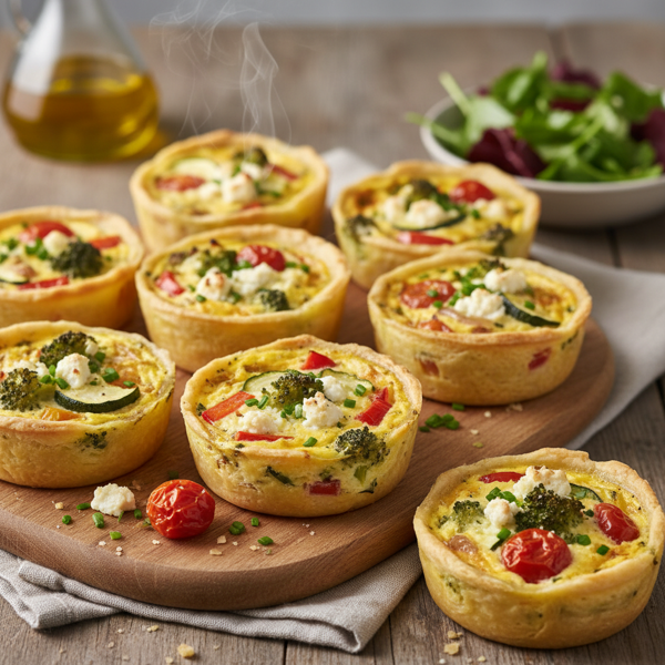 Savory Vegetable Quiche Bites recipe