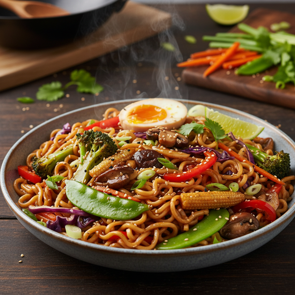 Savory Vegetable Ramen Stir-Fry recipe