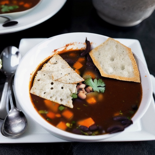 Savory Vegetarian Black Bean Soup recipe