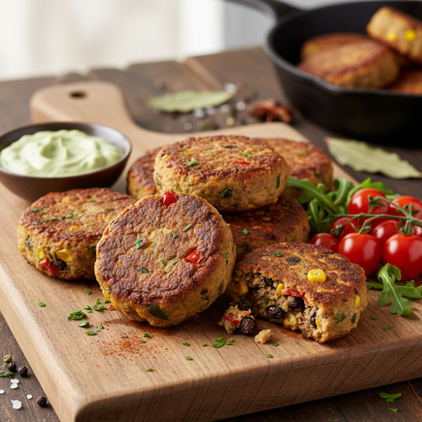 Savory Vegetarian Sausage Patties recipe