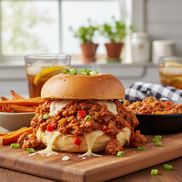 Savory Vegetarian Sloppy Joes recipe