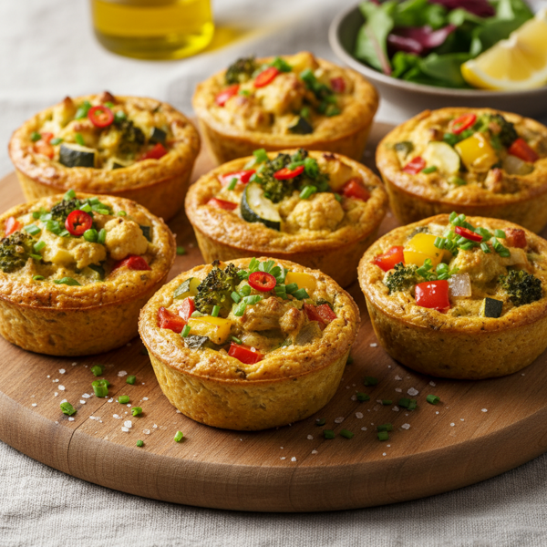 Savory Veggie-Packed Mini Quiches (Dairy-Free, Gluten-Free) recipe