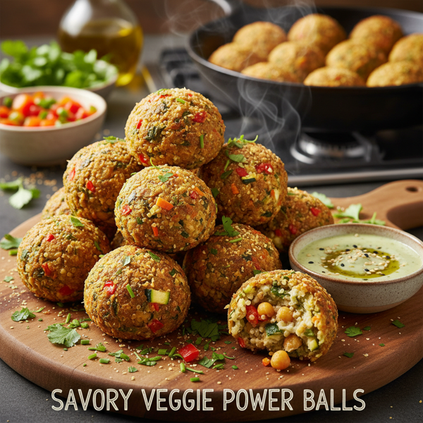 Savory Veggie Power Balls recipe
