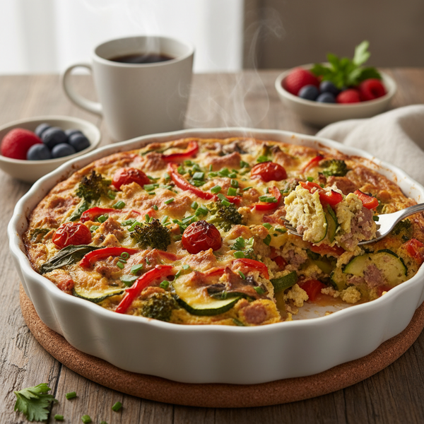 Savory Veggie Tofu Breakfast Bake recipe